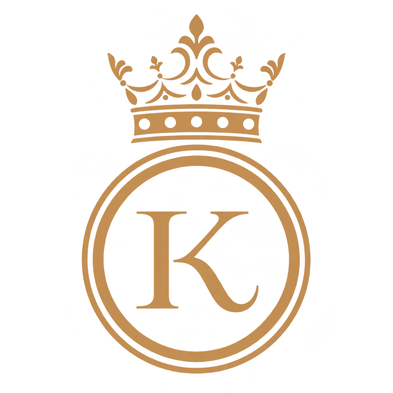 KB2UTY THERAPY 골드 왕관 K 로고